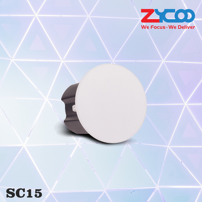 85dB/1m/1W Haut-parleurs de plafond Poe Couleur blanche Acoustique Mono