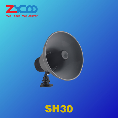 Haut-parleur PoE+ Sip Horn EN 55032:2015 30 Watt Valcom Ip Paging Horn